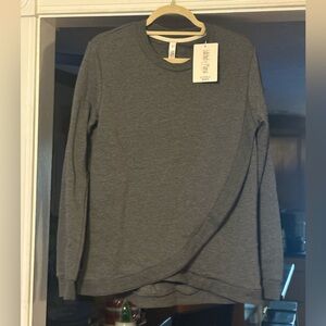 Latched Mama Charcoal Crew Neck Sweater